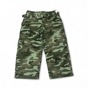 GAP NWT Camouflage Cargo Capri Wide Leg Pants